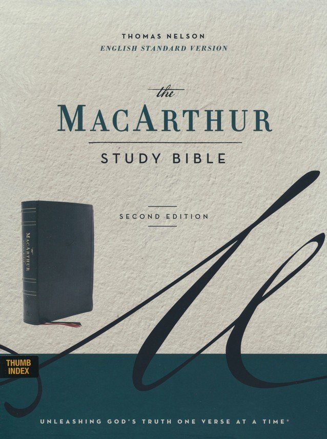 235646_1_box.jpg ISBN: 9780785235644 - ESV MacArthur Study Bible, 2nd Edition soft leather-look, black (indexed) - Image 1