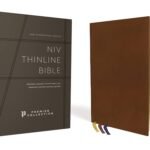 ISBN: 9780310462750 - NIV, Thinline Bible, Premium Goatskin Leather, Brown, Premier Collection, Black Letter, Art Gilded Edges, Comfort Print